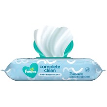 Pampers Complete Clean Fresh Scent Baby Wipes, 72/Pack (75536)