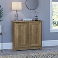 Bush Furniture Cabot 30.2 Storage Cabinet with 2 Shelves, Reclaimed Pine (WC31598)