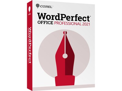 Corel WordPerfect Office Professional 2021 for 1 User, Windows, Download ( ESDWP2021PREF)