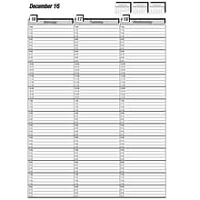 2025 Medical Arts Press® 8 1/2 x 11 Weekly Appointment Log, Black (311625)