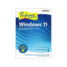 Individual Software Professor Teaches Windows 11 With Skill Assessment for 1 User, Windows, Download