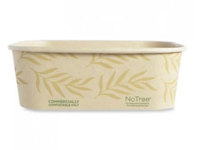 World Centric No Tree Sugarcane Container, 24 oz., Natural, 300/Carton (WORCTNT24)