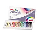 Pentel® Oil Pastel Set With Carrying Case, Assorted, 16/Set