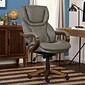 Serta Big and Tall Ergonomic Faux Leather Executive Big & Tall Chair, 350 lb. Capacity, Brown (43506COSS )