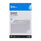 Quill Brand® File Folders, Assorted Tabs, 1/3-Cut, Legal, Gray, 100/Box (741013GY)