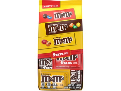 M&M'S Fun-Size Milk Chocolate Candy Variety Pack, 19.41 oz., 55 Pieces (460668)