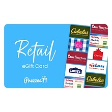 $25 Prezzee Retail eGift Card - 7 Top Brands