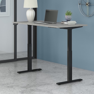 Bush Business Furniture Move 60 Series 60"W Electric Height Adjustable Standing Desk, Platinum Gray/Black (M6S6030PGBK)