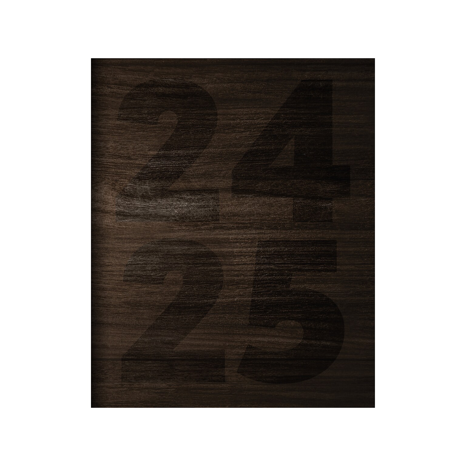 2024-2025 TF Publishing Walnut Wood 6.5 x 8 Academic Monthly Planner, Paperboard Cover, Brown (AY25-4216)