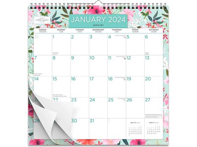 2024 BrownTrout House of Turnowsky Flower Shop 12" x 12" Monthly Wall Calendar (9781975470470)