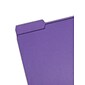 Smead File Folder, 1/3-Cut Tab, Letter Size, Purple, 100/Box (13043)