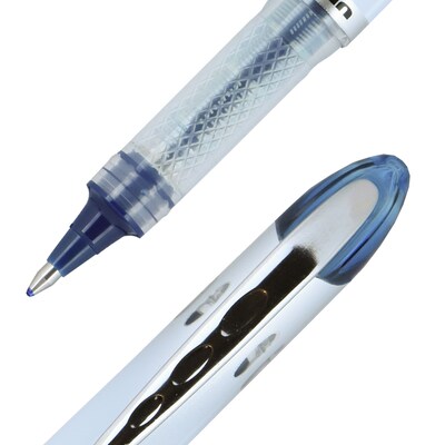 uni-ball Vision Elite Rollerball Pens, Bold Point, Blue-Black Ink, 12/Pack (61232)