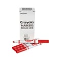 Crayola Marker, Broad, Red, Dozen (587700038)