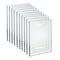Azar Adhesive Vertical Wall Sign Holders, 8.5 x 11, Clear Acrylic, 10/Pack (122021)