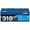 Brother TN-310 Cyan Standard Yield Toner Cartridge, Print Up to 1,500 Pages   (TN310C)