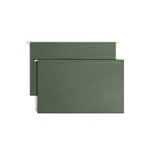 Smead Hanging File Folders, Legal Size, Standard Green, 25/Box  (64110)