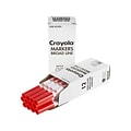 Crayola Marker, Broad, Red, Dozen (587700038)