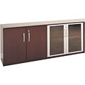Safco® Napoli Collection In Mahogany; Low Wall Cabinet