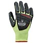 Ergodyne ProFlex 7141 Hi-Vis Nitrile Coated Cut-Resistant Gloves, ANSI A4, Lime, Small, 12 Pair (17832)