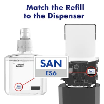 PURELL® Healthcare Advanced Gel Hand Sanitizer Refill for ES6 Dispenser, 1200 mL., 2/CT (6463-02)