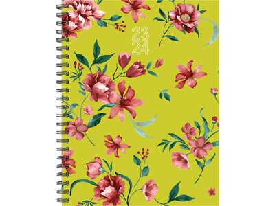 2023-2024 Willow Creek Fresh Picked Flowers 6.5 x 8.5 Academic Weekly & Monthly Planner, Multicolo