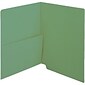 Medical Arts Press® Colored End-Tab Half Pocket Folders; Green