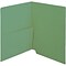 Medical Arts Press® Colored End-Tab Half Pocket Folders; Green