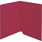 Medical Arts Press® Colored End-Tab Half Pocket Folders; Red