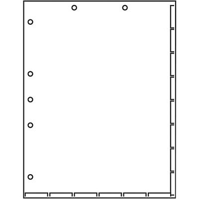 Medical Arts Press Chart Divider Sheets, 7-Hole Punched, Letter, White, 1,000/Ct (20250B)