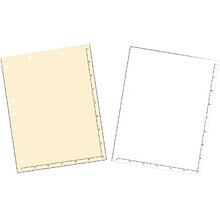Medical Arts Press Chart Divider Sheets, 7-Hole Punched, Letter, White, 250/Bx (20250)