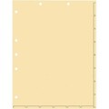 Medical Arts Press Chart Divider Sheets, 7-Hole Punched, Letter, Manila, 250/Bx (20251)