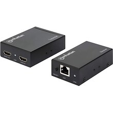 Manhattan HDMI to RJ45 Audio/Video Extender Kit, Female to Male, Black (207584)