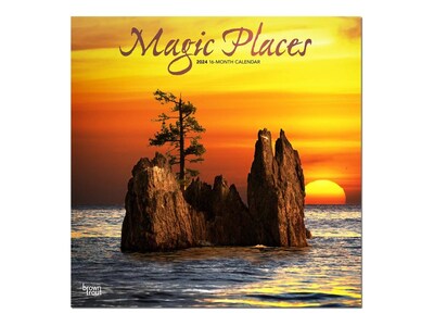 2024 BrownTrout Magic Places 12 x 12 Monthly Wall Calendar (9781975463755)