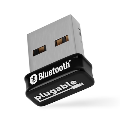 Plugable USB Bluetooth 5.0 External Wireless Adapter, Black (USB-BT5)