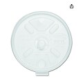 Dart Lift n Lock Plastic Hot Cup Lid, 10-14 oz., Translucent, 100/Sleeve, 10 Sleeves/Carton (DCC12F