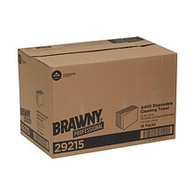 Brawny Professional A400 Cellulose Wipers, White, 800/Carton (29215)