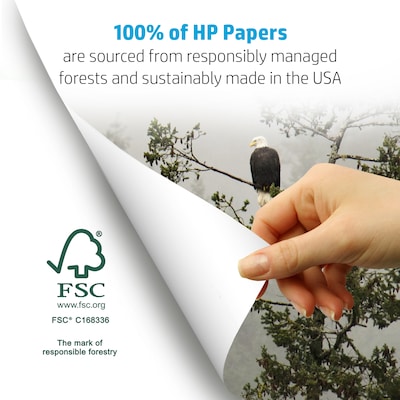 HP 30% Recycled 8.5" x 11" Multipurpose Paper, 20 lbs., 92 Brightness, 5000 Sheets/Carton (HPE1120)