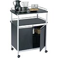 Safco® Mobile Beverage/Office Cart; with Locking Cabinet