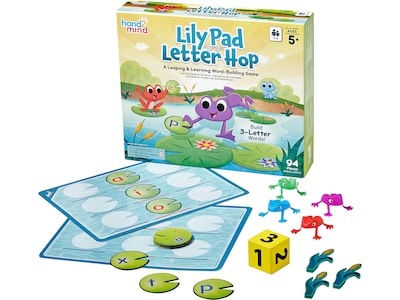 hand2mind Lily Pad Letter Hop Word-Building Game (95966)