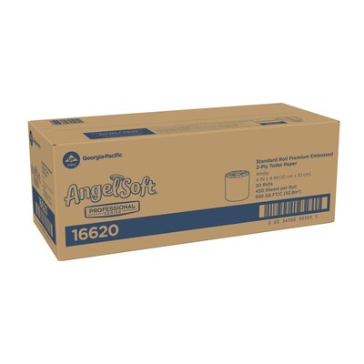 Angel Soft Professional Series 2-Ply Standard Toilet Paper, White, 450 Sheets/Roll, 20 Rolls/Carton (16620)