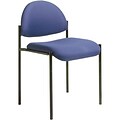 Boss® B9505 Series Fabric Stacking Chair Without Arms; Blue