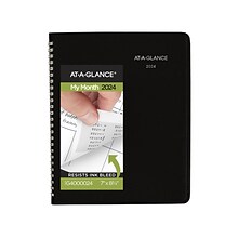 2024 AT-A-GLANCE DayMinder 7 x 8.75 Monthly Planner, Black (G400-00-24)