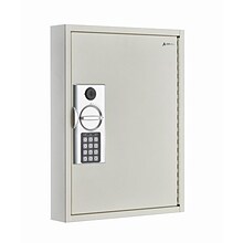 AdirOffice Programmable Digital Keypad 60 Key Cabinet, White (680-60-WHI)