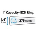 Avery 1 3-Ring View Binders, D-Ring, White, 12/Pack (09301CT)