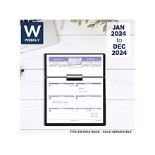 2024 AT-A-GLANCE Flip-A-Week 6 x 7 Weekly Desk Calendar Refill, White/Purple (SW705X-50-24)