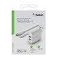Belkin BOOST CHARGE Dual USB-A Wall Charger, 24W + Lightning to USB-A Cable, White