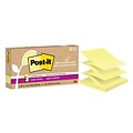 Post-it Recycled Super Sticky Pop-up Notes, 3 x 3, Canary Collection, 70 Sheet/Pad, 6 Pads/Pack (R