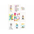 Better Office Fun & Chic Birthday Cards with Envelopes, 6 x 4, Assorted Colors, 99/Pack (64532-99P
