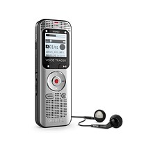 Philips Voice Tracer Digital Recorder, 8GB, Silver/Black (DVT2015/00)