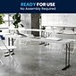 Flash Furniture Elon Folding Table, 96" x 18", Granite White (DADYCZ2442GW)